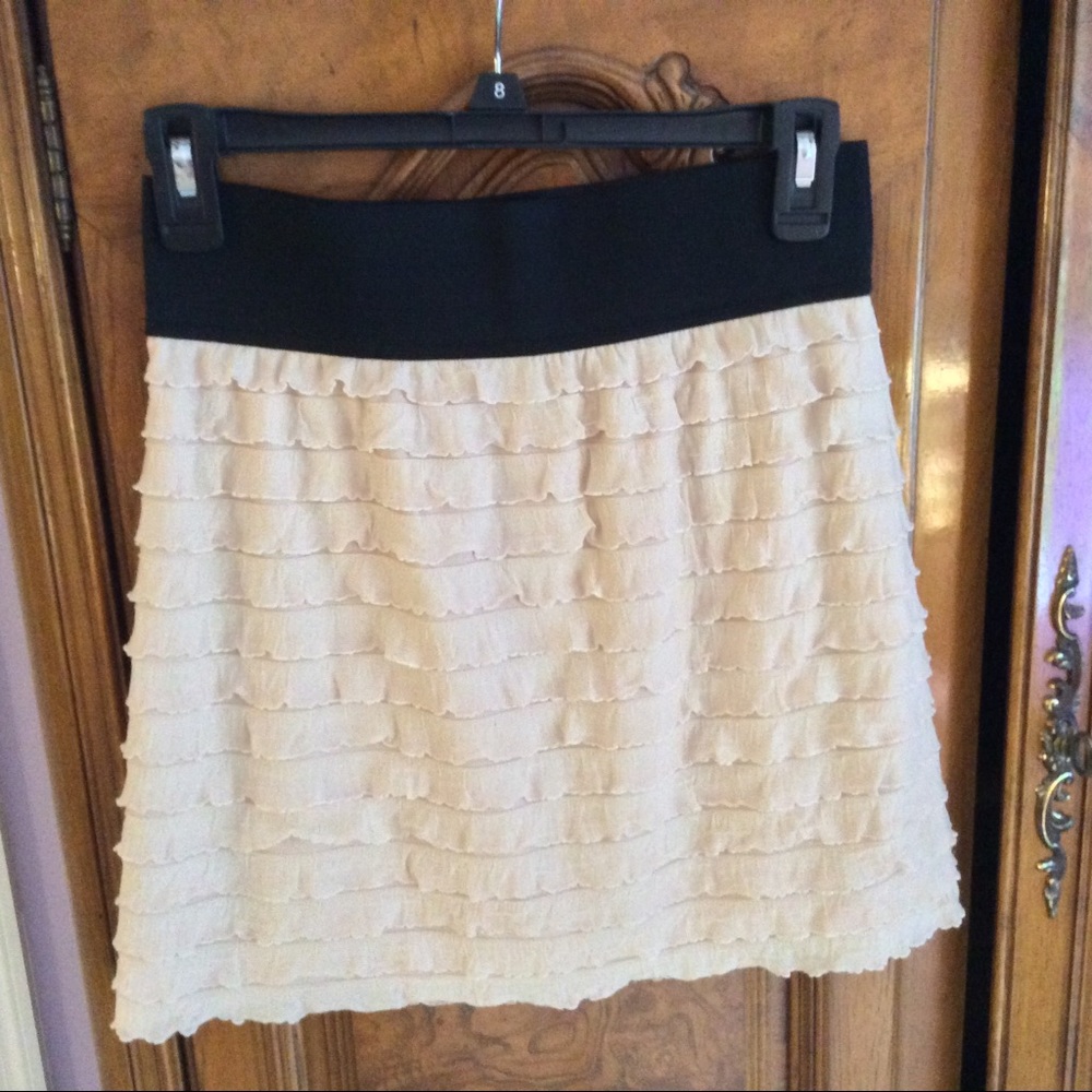Express skirt beige/black small